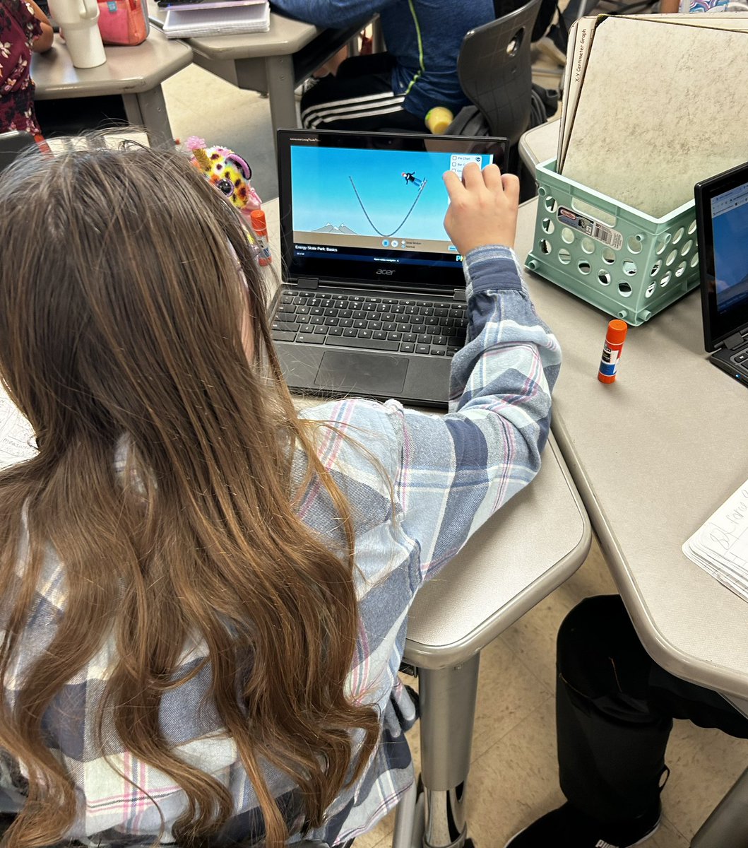 Using <a href="/PhETsims/">PhET Sims</a> to explore force and motion today! It’s always a blast! 🛹

#aesriseabove