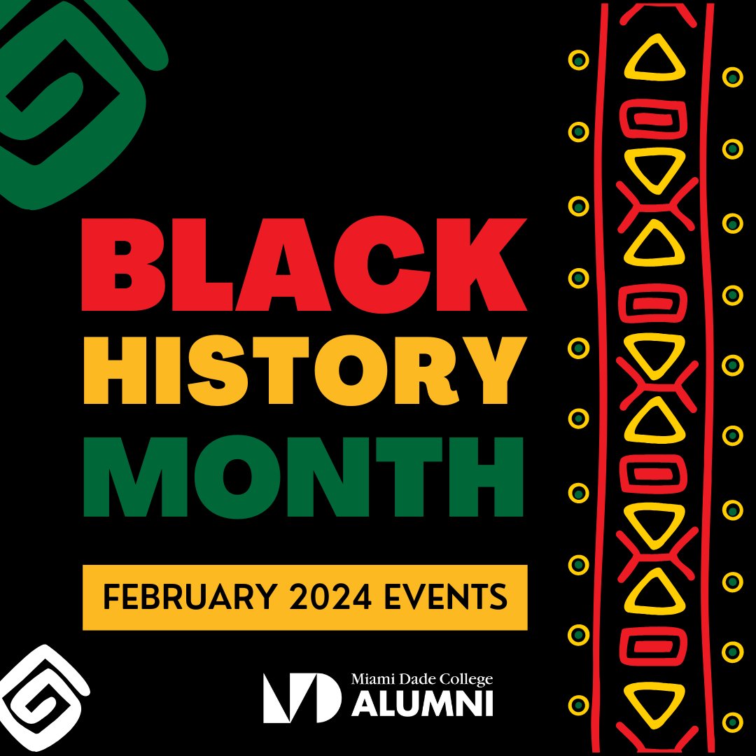 Join MDC's Black History Month celebration! Explore our series of events highlighting the Black community's heritage and achievements. For details: bit.ly/497UB0E #BlackHistoryMonth #MDCProud #MDCAlumni 🎉📚✨