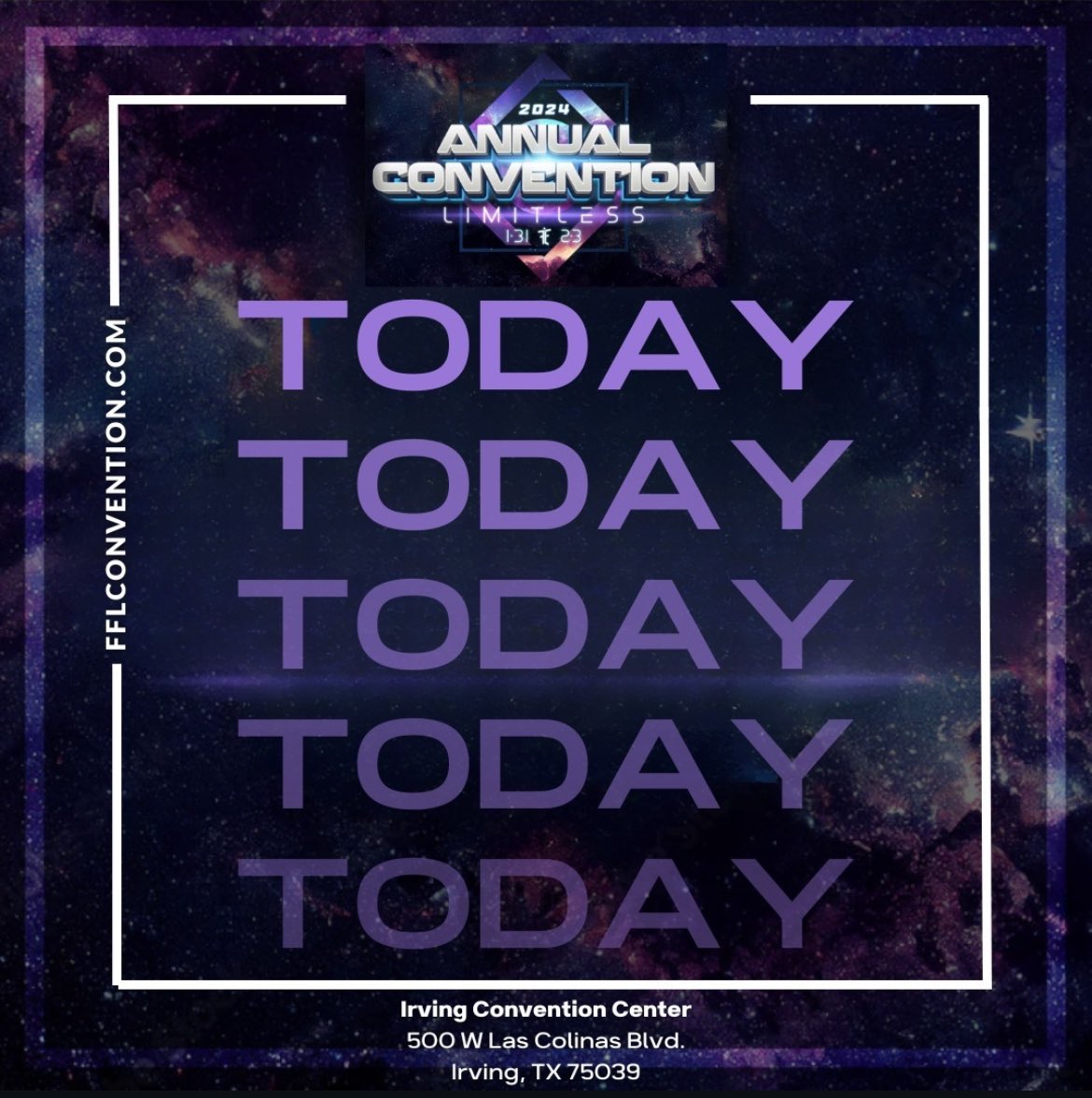 𝙏𝙃𝙀 𝙈𝙊𝙎𝙏 𝙀𝙋𝙄𝘾 𝙀𝙑𝙀𝙉𝙏 𝙊𝙁 𝙏𝙃𝙀 𝙄𝙉𝘿𝙐𝙎𝙏𝙍𝙔 𝙎𝙏𝘼𝙍𝙏𝙎 𝙏𝙊𝘿𝘼𝙔!

⭐ Tonight, January 31st at 7pm - Meet and Greets!
⭐ Irving Convention Center in Irving, TX
⭐ FREE and open to everyone

Show up and show out! We cannot wait to meet you all.