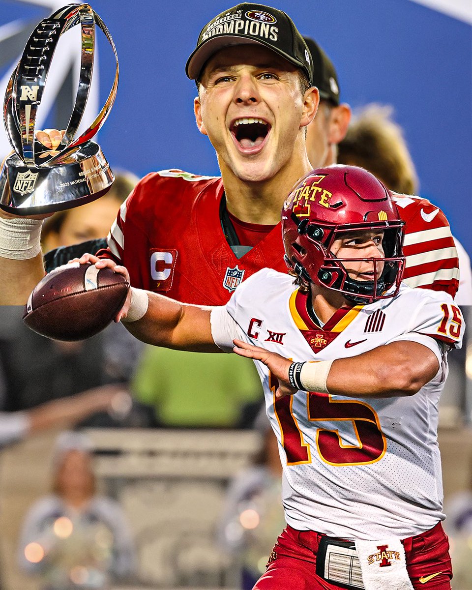 "Playing at Iowa State taught me how to be real about myself." 

From Mr. Irrelevant to MVP Candidate! <a href="/brockpurdy13/">Brock Purdy</a> former <a href="/cyclonefb/">Iowa State Football</a> QB, hopes to lead the <a href="/49ers/">San Francisco 49ers</a> to their 6th <a href="/NFL/">NFL</a> Super Bowl 🏆

🔗 on.ncaa.com/BrockPurdy