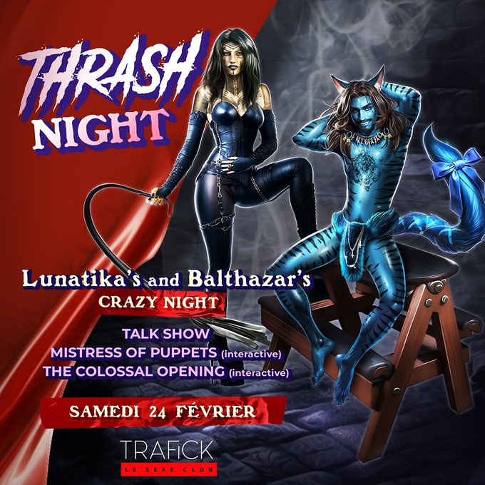 Lunatika's and Balthazar's CRAZY NIGHT Saturday 24 February at Trafick Club https://t.co/BZXDdzTx07