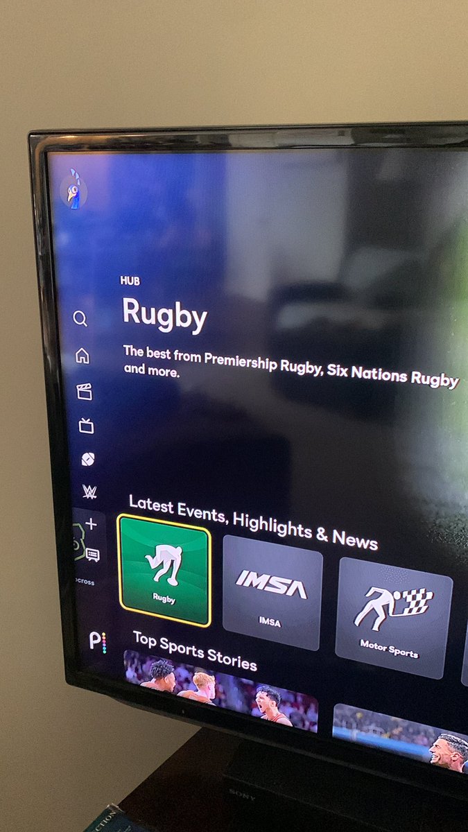 JonCload's tweet photo. @peacock please can you tell me why there’s no Premiership Rugby available despite the rugby hub saying it’s there?… https://t.co/x6TEk0CypJ