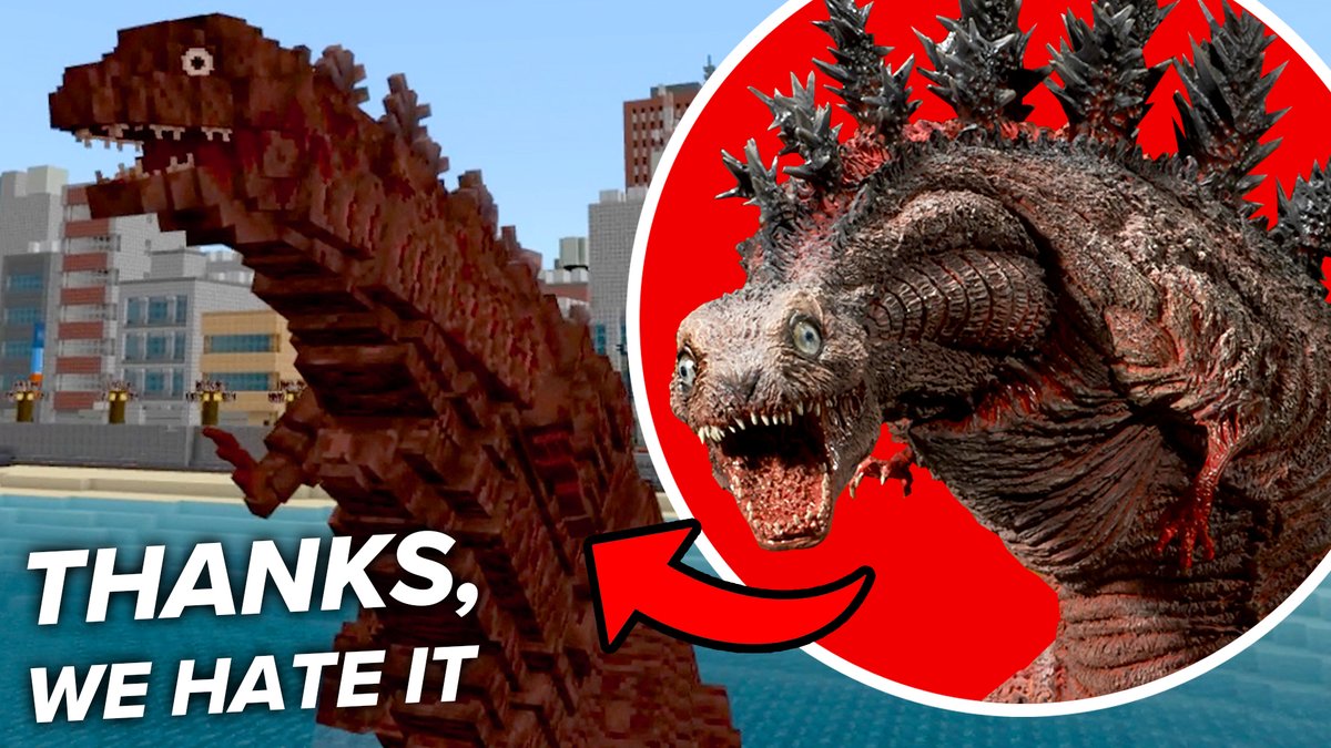 They Put the Creepiest Godzilla Ever in Minecraft, and now Luke and Ellen will try to defend Tokyo from him youtu.be/3eEgLEyZNTs