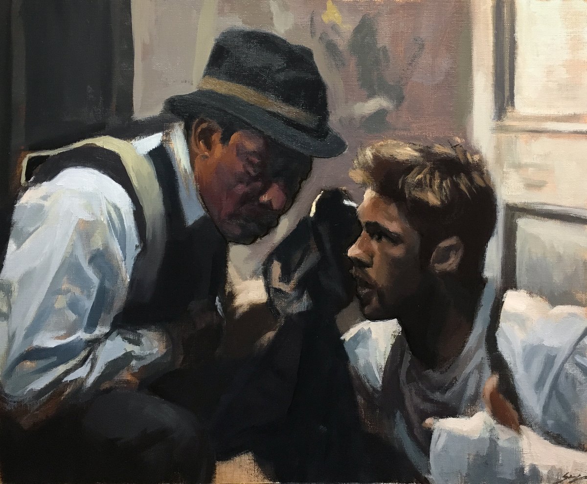 seven
oil on paper, available