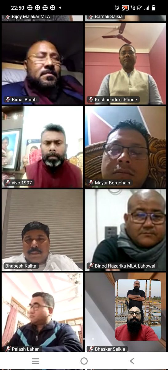 mriganka_dr's tweet image. #Sangathan is all about meeting, greetings &amp;amp; stretigies.. Late night #videoconference presided by HCM @himantabiswa  da.. #NayaBharat with the mantra #karm .. @BJP4Assam @BJP4India @BJP4Nlb