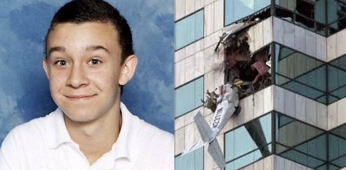 In 2002, High School student Charles J. Bishop was inspired by the tragic events of 9/11 and decided that he wanted to recreate the heinous act. He flew an airplane into a skyscraper in Tampa, Florida. There was only one casualty, the boy flying the plane.