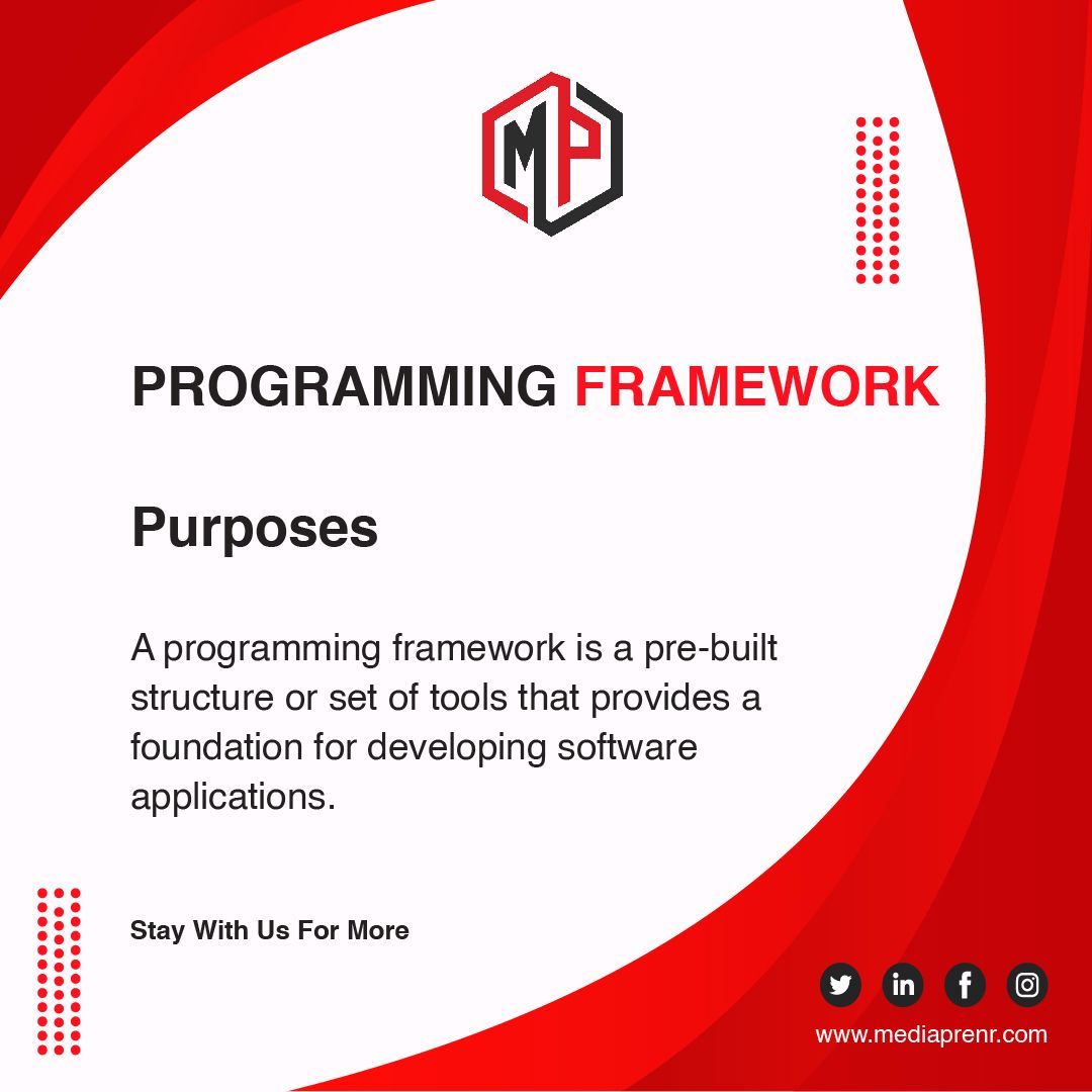 MPrenr's tweet image. Programming Framework
Purposes:
Frameworks offer a standardized way to create, organize, and manage code, promoting consistency and efficiency in software development.
Stay With Us For More!
#ProgrammingFrameworks #WebDevelopment #CodeDevelopment #TechStack #FrameworksInTech