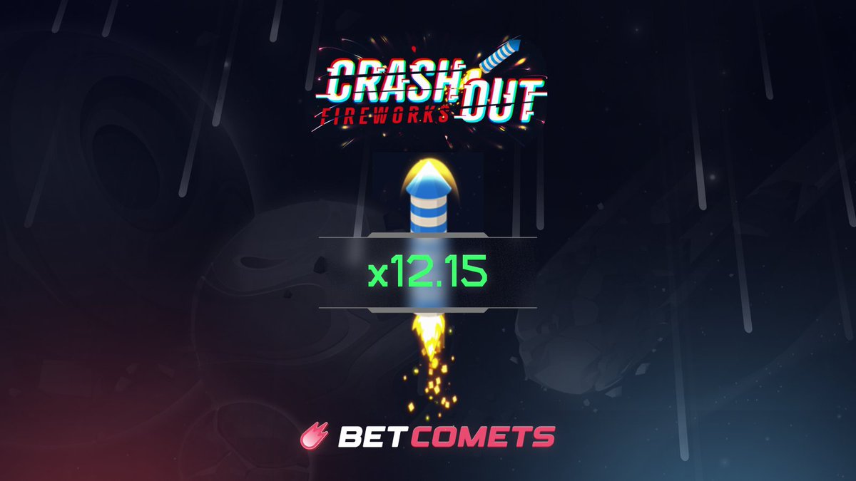 Betcometscom's tweet photo. Crashout Firework is a safer bet, with a high chance of always making a profit. In Crashout Firework, the longer the rocket stays in the air, the more times your bet will multiply. Are you prepared for this trip through space? https://t.co/1Df0SVM2Zc