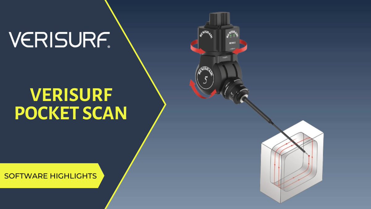 Software Highlight – 5-AXIS POCKET SCAN – Superior performance with the Verisurf-exclusive path technique for CMM tactile scanning of inside pocket surfaces with Renishaw REVO heads. zurl.co/c75Q #verisurf #mastercam #metrology #manufacturing #inspection #scanning