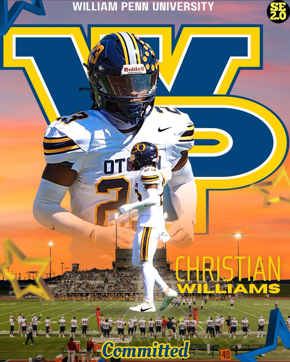 Christian “Cdub” Williams (@iam_chrisw) on Twitter photo Staying in blue & gold…110% COMMITTED!!!🟡🔵 <a href="/CoachGrantG/">Grant Garth</a> <a href="/WPU_Football/">𝙒𝙞𝙡𝙡𝙞𝙖𝙢 𝙋𝙚𝙣𝙣 𝙁𝙤𝙤𝙩𝙗𝙖𝙡𝙡</a> <a href="/OFallonFootball/">O'Fallon Football</a> Staying in blue & gold…110% COMMITTED!!!🟡🔵 <a href="/CoachGrantG/">Grant Garth</a> <a href="/WPU_Football/">𝙒𝙞𝙡𝙡𝙞𝙖𝙢 𝙋𝙚𝙣𝙣 𝙁𝙤𝙤𝙩𝙗𝙖𝙡𝙡</a> <a href="/OFallonFootball/">O'Fallon Football</a>