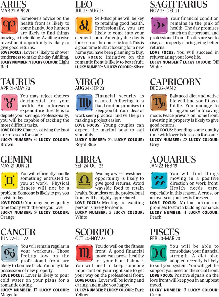htcity's tweet photo. Know what’s in your stars for today | by astrologer
@premastrologer
#Aries #Taurus #Gemini #Cancer #Leo #Virgo #Libra #Scorpio #Sagittarius #Capricorn #Aquarius #Pisce https://t.co/my681wyFn7