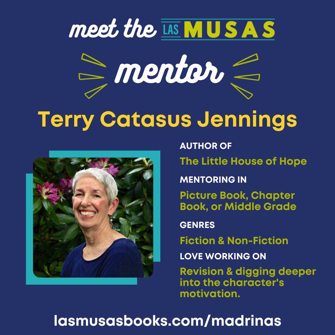 I am a MENTOR for the 2024 Las Musas Books Hermanas Mentorship Program!  This 6-month mentorship will run from April 1st to September 30th. The application period is open from February 1 to February 29 at 11:59PM PST. Learn more at Lasmusasbooks.com/hermanas #Latinxkidlit