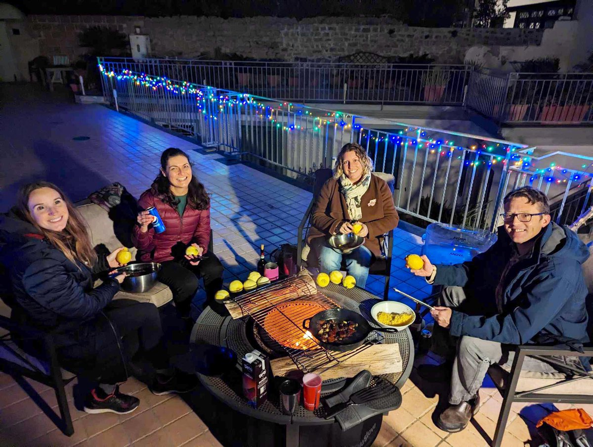 MEChainey's tweet photo. Monday January 22, 2024 :79 months #kidneyversary - limoncello making!  Fresh lemons from friends yard, peeling them on our patio with friends while cooking Spanish chorizo on our new (to us) fire pit!  4-6 weeks, we’ll know if it’s good! https://t.co/GlpFvGVD3d