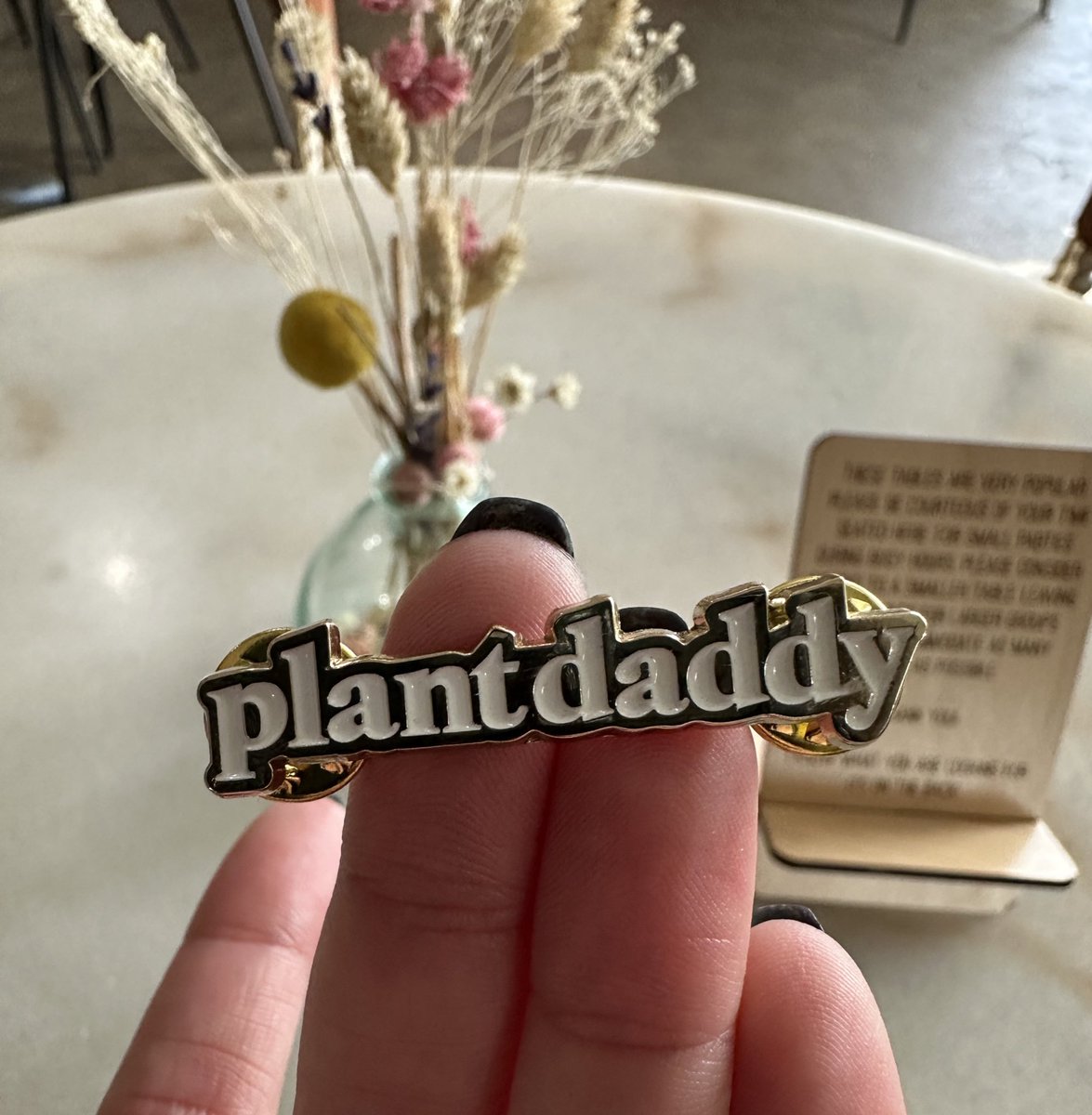 i bought this plant daddy tote on thursday and <a href="/losdrums/">los</a> stole it on sunday, somebody please call the proper authorities. 

(i made sarah take me back this morning to get a plant daddy pin)