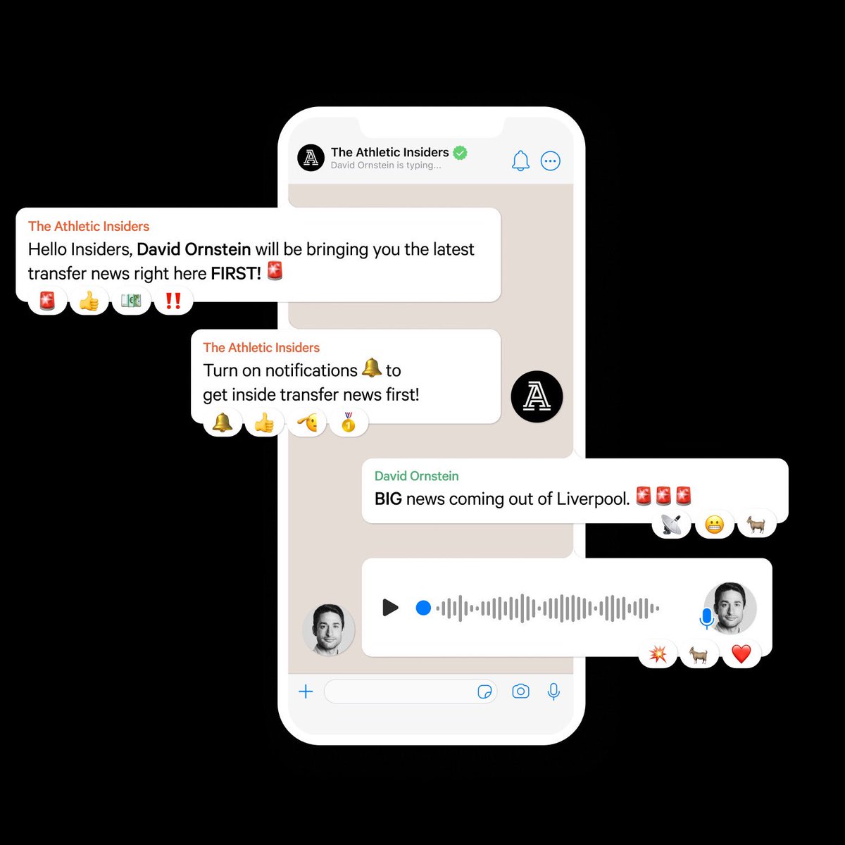 David_Ornstein's tweet image. 🚨 The Athletic Insiders WhatsApp 🚨

📱 Join the group to get a first glimpse at all of our breaking transfer news as the January window moves towards a close (11pm UK Thurs) + content from me and colleagues you won't get anywhere else

🔗 whatsapp.com/channel/0029Va…

@TheAthleticFC