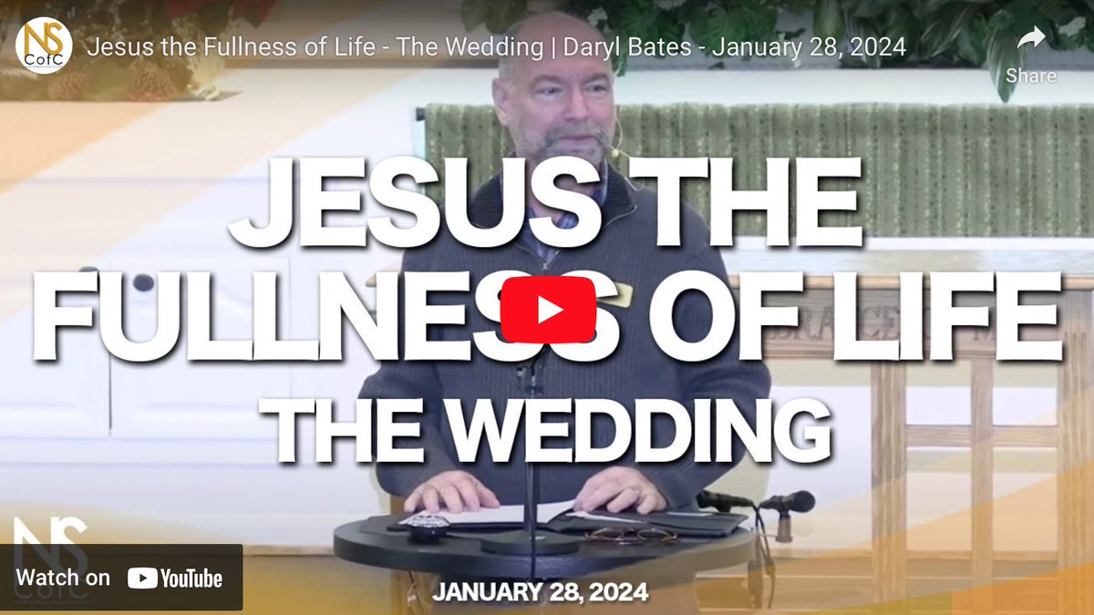 nscofc's tweet photo. 📺 Watch this past weeks lesson over at https://t.co/LzSm2MYw1L or our YouTube page (https://t.co/WOQPxzhVuw) // Jesus the Fullness of Life - The Wedding | Daryl Bates - January 28, 2024 #StaffordVa #Fxbg https://t.co/DGV9YyAdjU