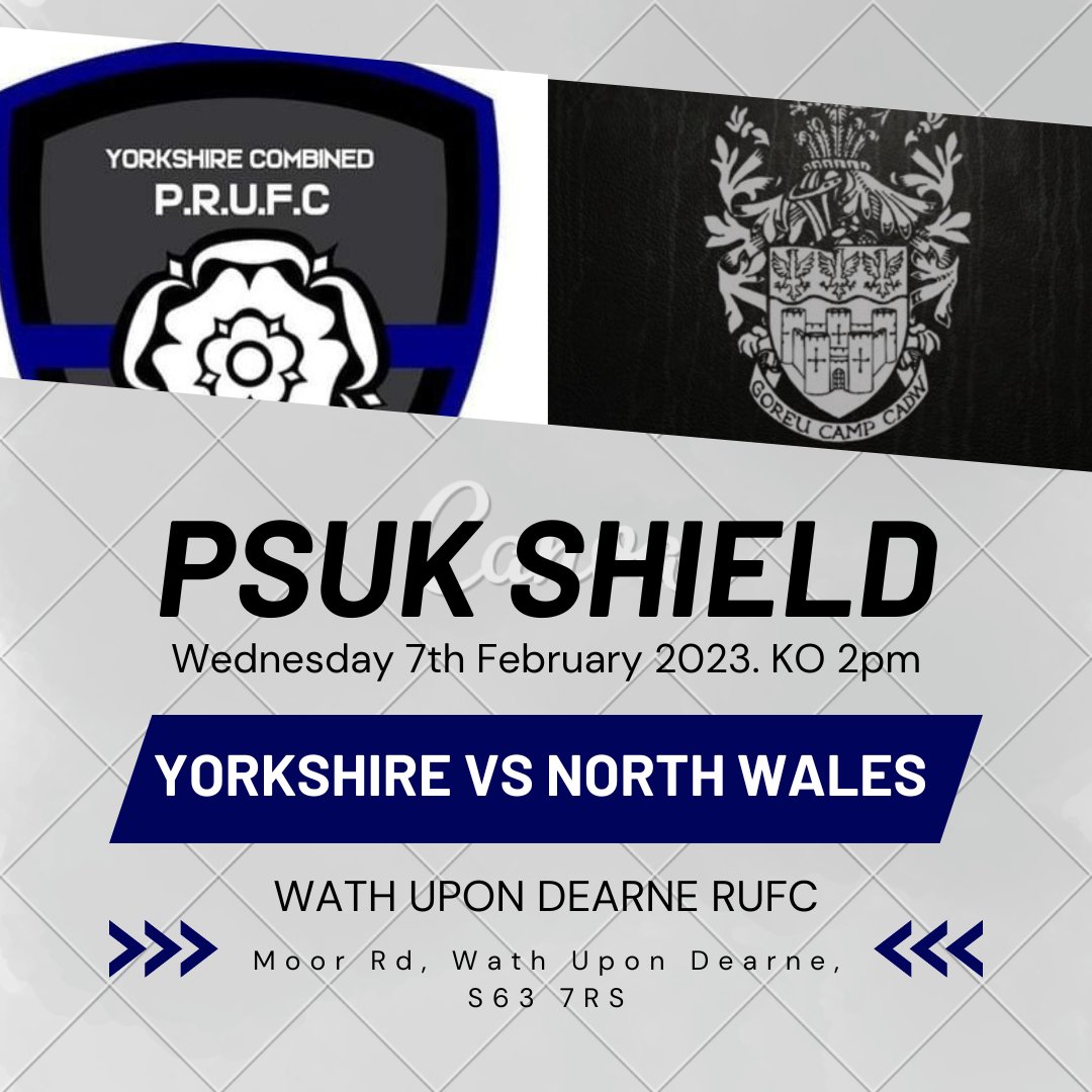 YCPRUFC's tweet image. NEWS!!!!

Our next fixture in the PSUK Shield will see us take on a travelling North Wales Police side. 

Get down and support the lads! 

@policesportuk @RugbyNWP @WathRugby