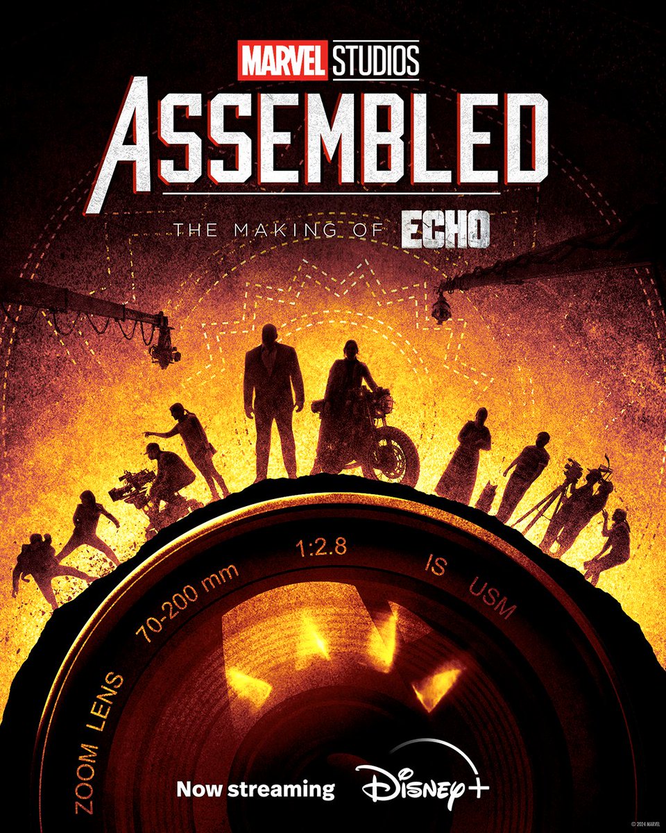 DisneyPlus's tweet photo. Marvel Studios’ Assembled: The Making of #Echo is now streaming only on #DisneyPlus. https://t.co/hDMtEDm7lk