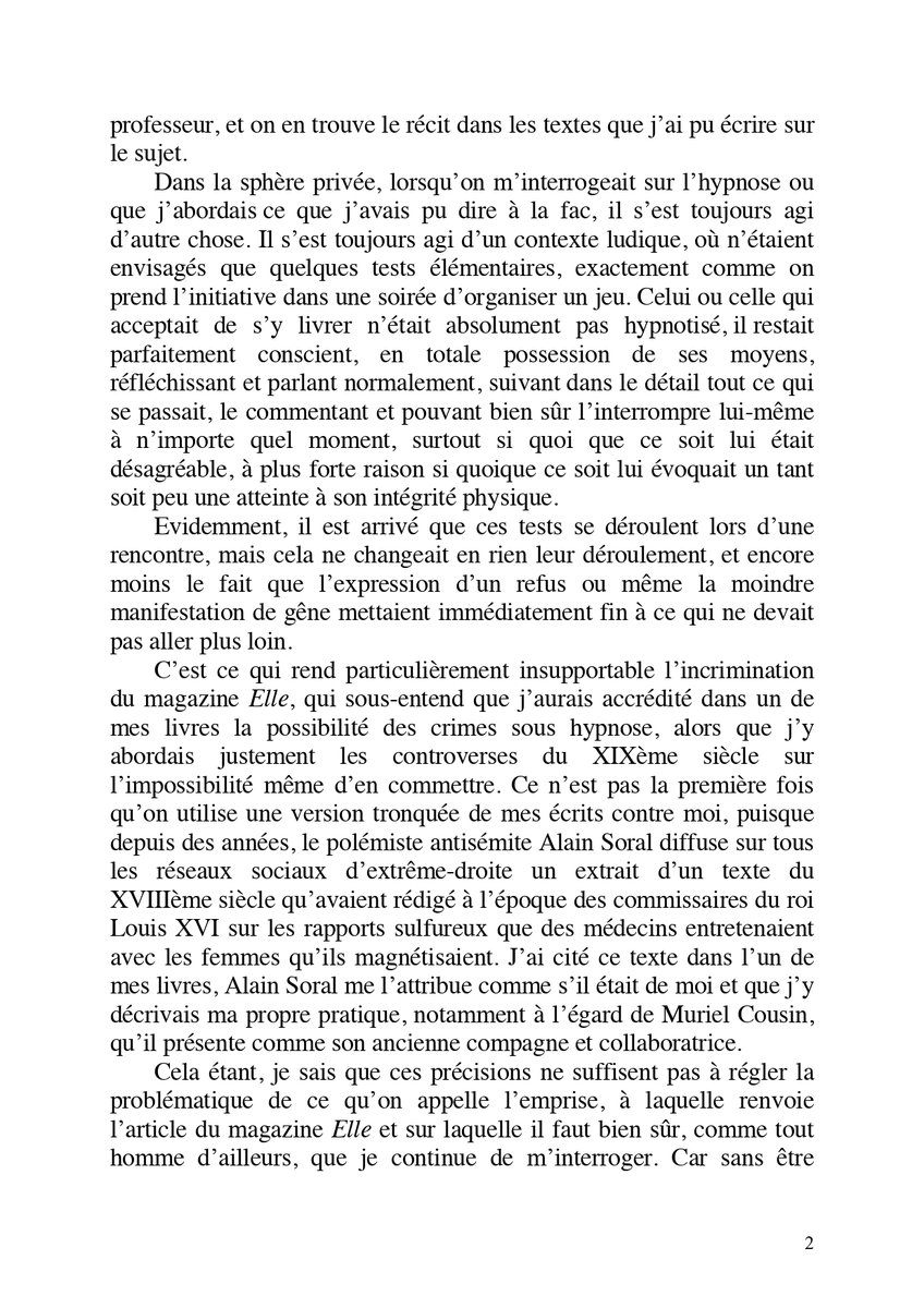 millerofficiel's tweet photo. Voici ma déclaration suite à l'article paru dans le magazine Elle. https://t.co/NRY8c7DwS6