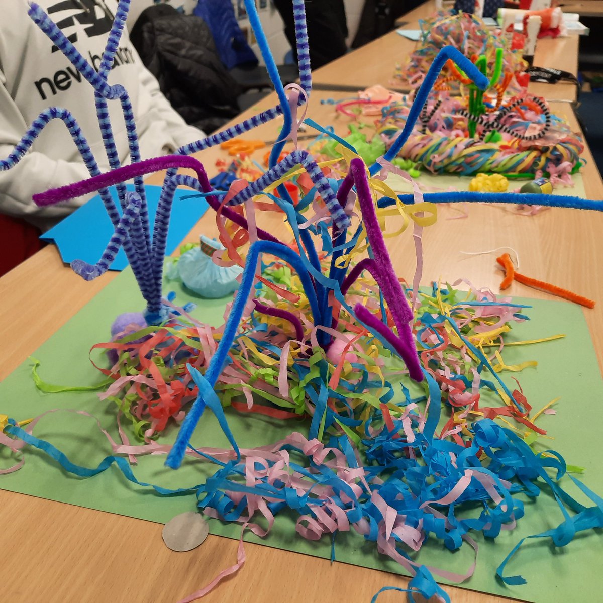WFS_Geography's tweet photo. How about an Atoll? #WFSyear13 had plenty of fun with their plastic free streamers! https://t.co/w67YobNd7d