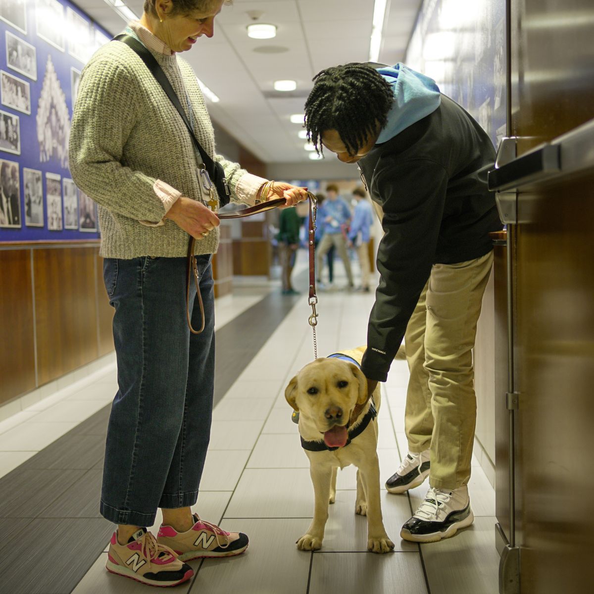 sluhjrbills's tweet photo. We are happy to introduce Serena, our first school therapy dog. When you meet her on campus, you are guaranteed to 😀. Thanks to our friends @Purina for helping to make this possible! #BetterTogether #CuraPersonalis https://t.co/jPzFmufxXt