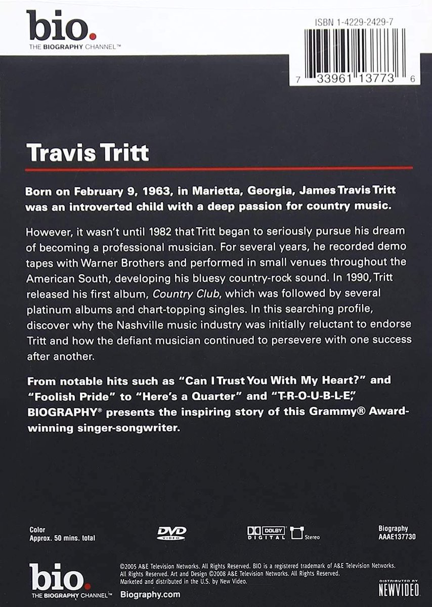 @Travistritt's 'Biography' DVD, released in 2005 @CrRedneck123 @sheri_lynn95252 @rhonda_kinnaird @1klmeeks @VirginiaAWhite3 @r_fredriksen