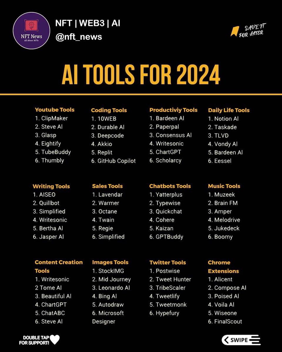 72 Ai tools

#ai #chatgpt #aitools #openai #aitips #machinelearning