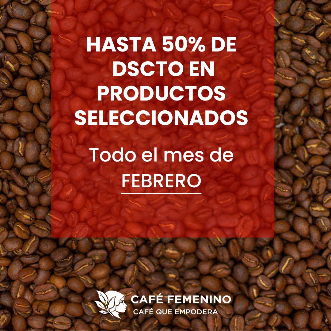 ¡𝐏𝐑𝐎𝐌𝐎 𝐃𝐄 𝐕𝐄𝐑𝐀𝐍𝐎 ☀☕!

Promoción válida para TODOS nuestros seguidores que realicen sus compras por cualquiera de nuestras redes sociales o WhatsApp: shorturl.at/lrCEM

T&amp;C: bit.ly/3ZwJw5I 

#SanValentin #cafefemeninoperu #coffeelover #cafeperuano