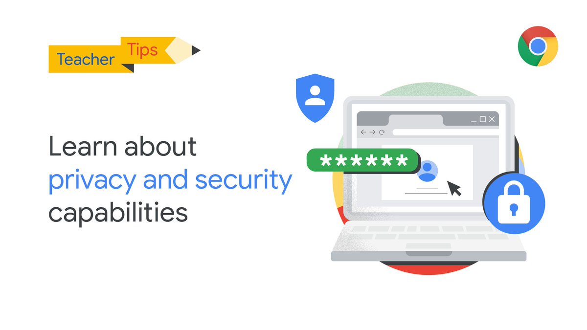 GoogleForEdu's tweet image. Ahead of #SaferInternetDay, what steps are you taking to make the internet a safer place for your students?🛡 Learn about internet settings and additional capabilities available for #Chromebooks with #GoogleWorkspaceEdu ➡️ goo.gle/47Tnahn