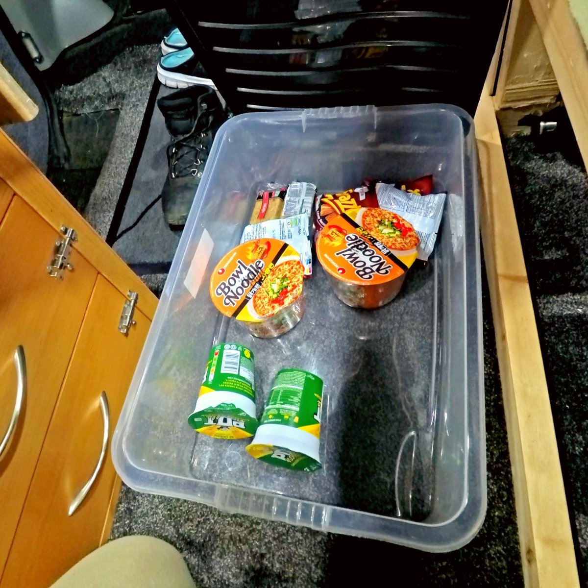 Every van lifer needs a snack draw/box/stash/hide 😋🤣😃
.
#vanlife #wildcamping #offgrid #renaulttrafic #camper #campervan #campinglife #camping #van #roadtrip #tinycamper #stealthcamping