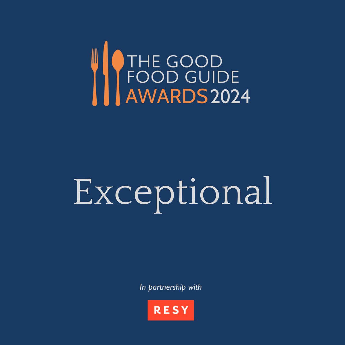 We’re very proud to have been awarded an ‘Exceptional’ rating at the @GoodFoodGuideUK Awards 2024 last night. Thank you! #exceptional #harbornekitchen #finedining