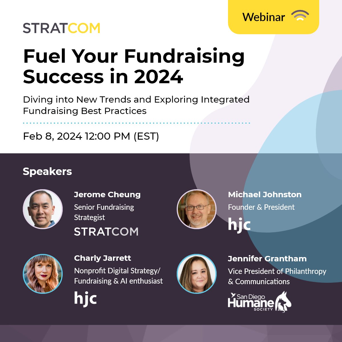 stratcom_ca's tweet image. Join us on February 8th at 12pm ET for a webinar with our partners at @hjcnewmedia and special guest from @sdhumane.

We'll explore best practices for multi-channel, multi-disciplinary approaches to fundraising engagement and so much more.

Join us: us02web.zoom.us/webinar/regist…