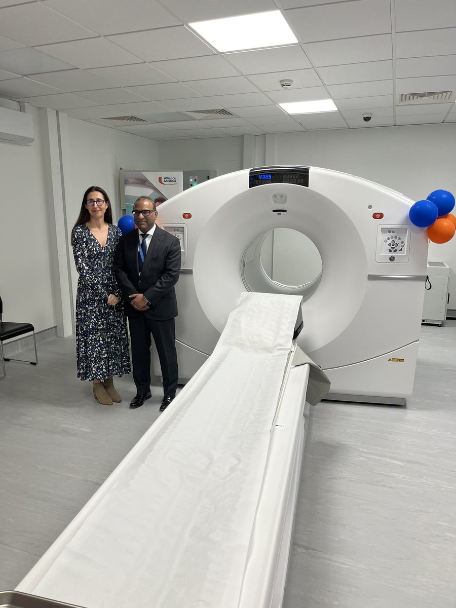 Real privilege to have been asked to officially open the new PET/CT scanner in Nuclear Medicine @AllianceMedica1 @LeedsRadiology, what a massive difference will make to the people we serve. Thank you to the whole MDT who made this happen!