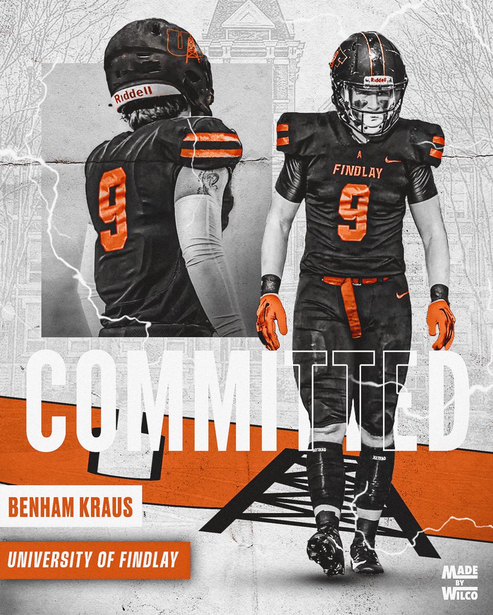 Benham Kraus (@kraus_benham) on Twitter photo Committedπ β«οΈThankyou to God, My family, Teammates, and Coaches who have helped me get to where I am today. Go Oilers!! #1team <a href="/UFOilersFB/">UF Football</a>
@mloyd42
<a href="/KoryAllen/">Kory Allen</a>
<a href="/coachrebholz/">Thomas Rebholz</a>
<a href="/Coach_Wilhite/">Ryan Wilhite</a>
<a href="/dillon_cripe/">Dillon Cripe</a>
<a href="/BoroFB_/">Springboro Football</a> Committedπ β«οΈThankyou to God, My family, Teammates, and Coaches who have helped me get to where I am today. Go Oilers!! #1team <a href="/UFOilersFB/">UF Football</a>
@mloyd42
<a href="/KoryAllen/">Kory Allen</a>
<a href="/coachrebholz/">Thomas Rebholz</a>
<a href="/Coach_Wilhite/">Ryan Wilhite</a>
<a href="/dillon_cripe/">Dillon Cripe</a>
<a href="/BoroFB_/">Springboro Football</a>