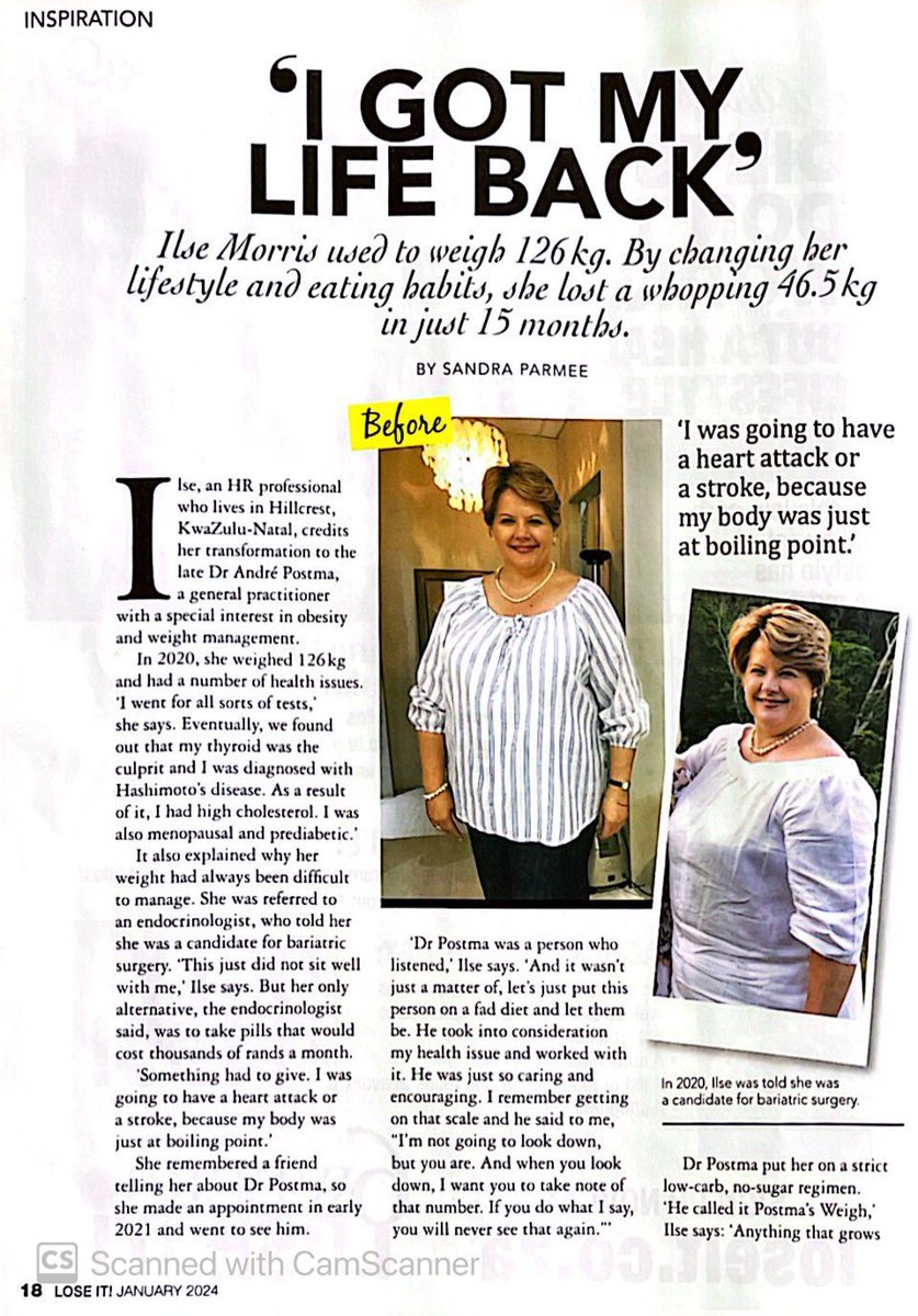 IlseMor's tweet photo. I hope this article in January’s LOSE-IT magazine, will inspire some of you that not all is lost, AND you can get your life back, as I have!❤️ #inspiration #motivation #hashimoto #hashimotosdisease #thyroid #thyroidhealth #thyroidawareness #energy #lovinglifeagain #live https://t.co/M4ov4gd0Xt