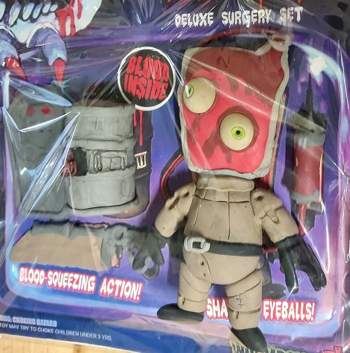 DentalDemon447's tweet photo. Hey @von_kreepula it's bin a LONG time sense I said I would do this. Probably don't even remember no more but I finally got around to it and here it is the monster shop action figure! https://t.co/hP90NqmGJJ