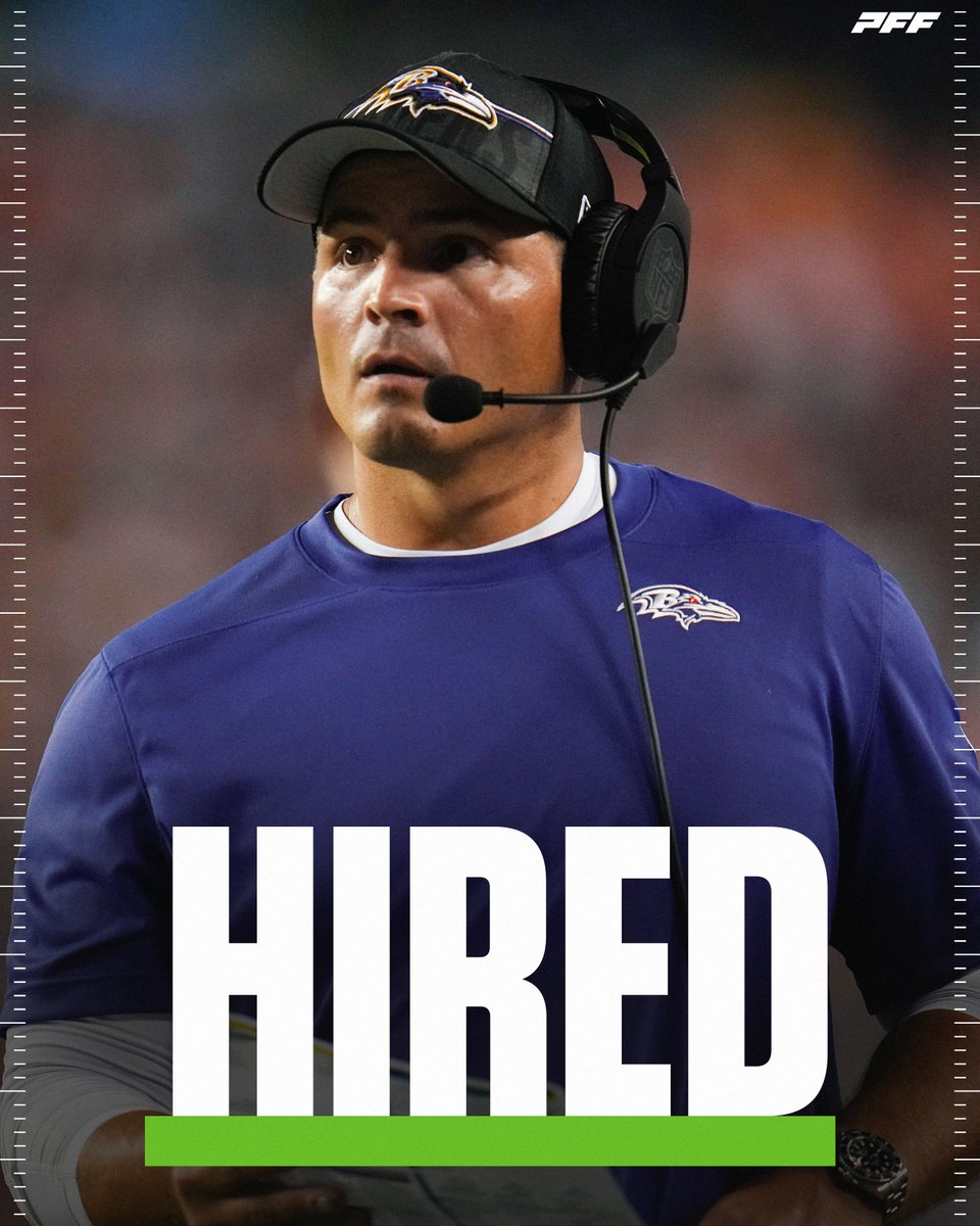 PFF's tweet photo. The Seahawks are set to hire Ravens DC Mike Macdonald as their new head coach, per @RapSheet https://t.co/dd6UOh3JyH