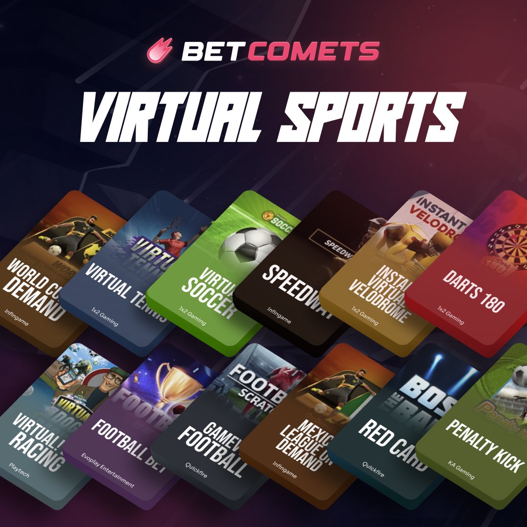 Betcometscom's tweet photo. Get ready for a whirlwind of emotions in Betcomets Virtual Sports.  Let the battles begin!!!  

https://t.co/k5BGA478bf https://t.co/42Ec4KKoO0