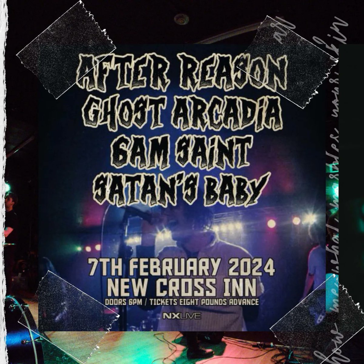 AfterReasonUK's tweet photo. Next week is our first show back in 2024 playing New Cross Inn. Are we gunna seeing you there?

https://t.co/mxRY7d968g https://t.co/EsxVrGgUH8