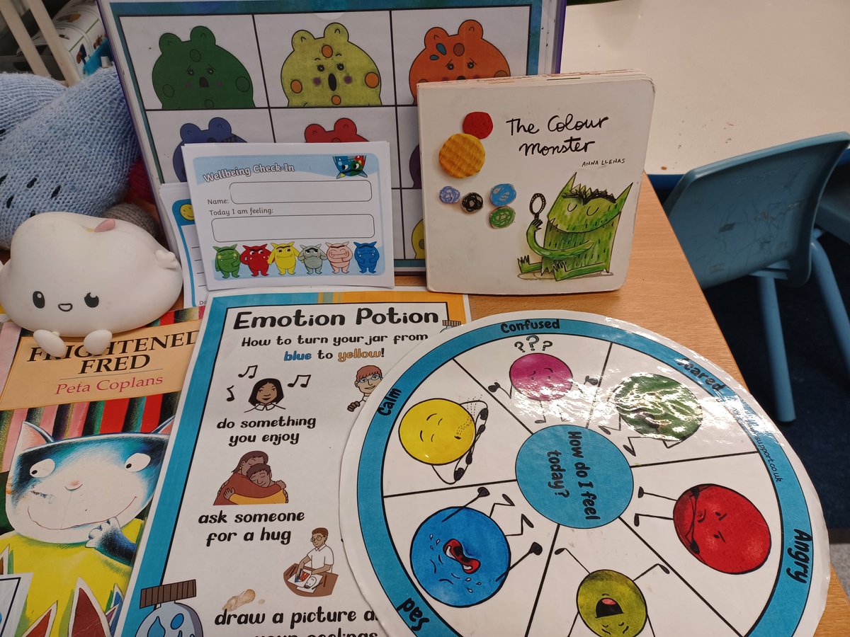 BirminghamEPS's tweet photo. A big thank you to @HollandHInfants - one of our trauma-informed, attachment aware (TIAAS) schools who wowed us this week with their wonderful calm spaces, wellbeing check-in stations and regulation resources. A few snapshots, below! https://t.co/FMaveoCbnr