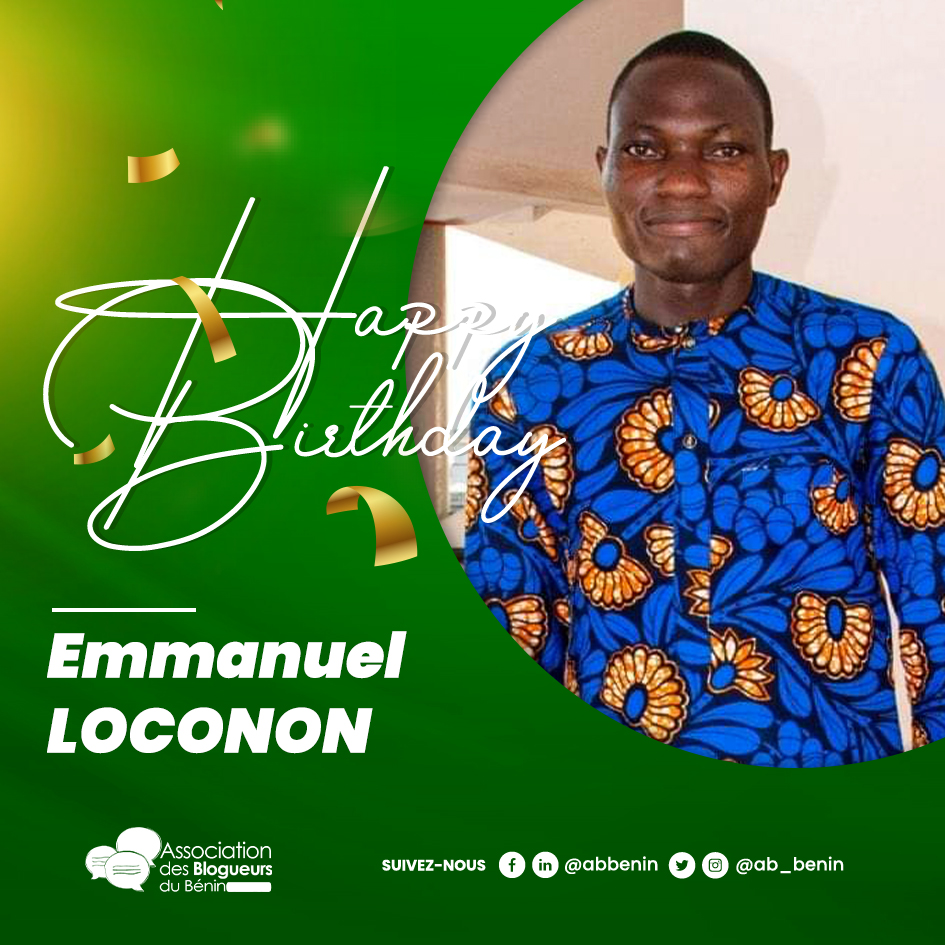 HBD à @E_Loconon : ce journaliste spécialisé des questions de l' agriculture Emmanuel M. LOCONON, alias #LME, s'est immergé dans le journalisme et la gestion des ressources humaines. Malgré sa Licence Nationale en Gestion des Ressources Humaines, sa passion pour l'écriture