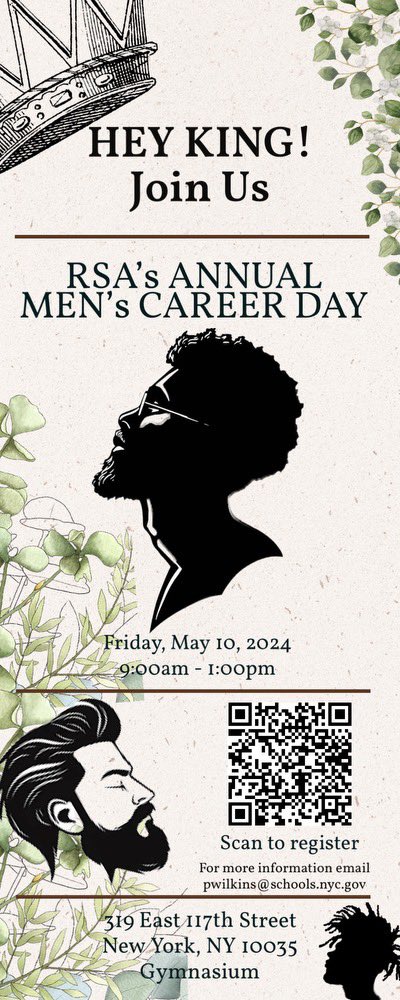 PilarWilkinsDOE's tweet photo. Women’s and Men’s Career Days are back! If you are interested in pouring in to OUR children, feel free to scan the code on either of the flyers or DM me here!
#LOVE #COMMUNITY #CONSISTENCY https://t.co/haES6iTAHw
