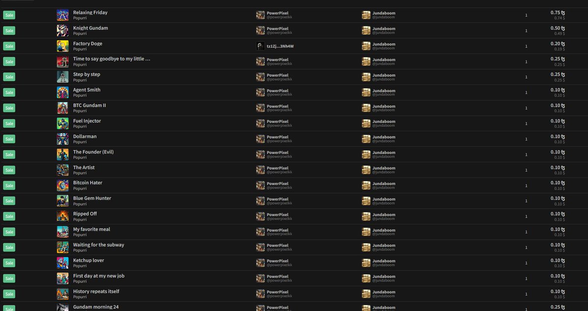 PowerPixelKK's tweet image. Welcome @Jundaboom 🤖🪖💪

#GARMY #Gundam #Tezos #Objkt #GundamArmy #Popurri