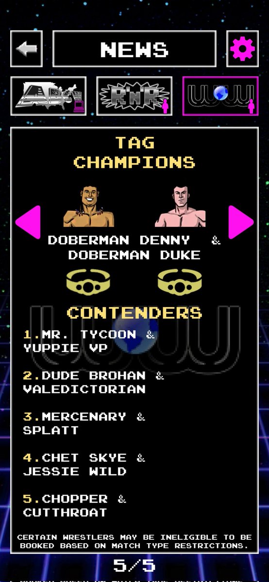 Isuckatnames66's tweet photo. @80sManiaWrestle Doberman's in the New York territory, but down south, the Tennis Pro's team of Dennis and Bobby are unbeatable. https://t.co/8rDaGnu1gl