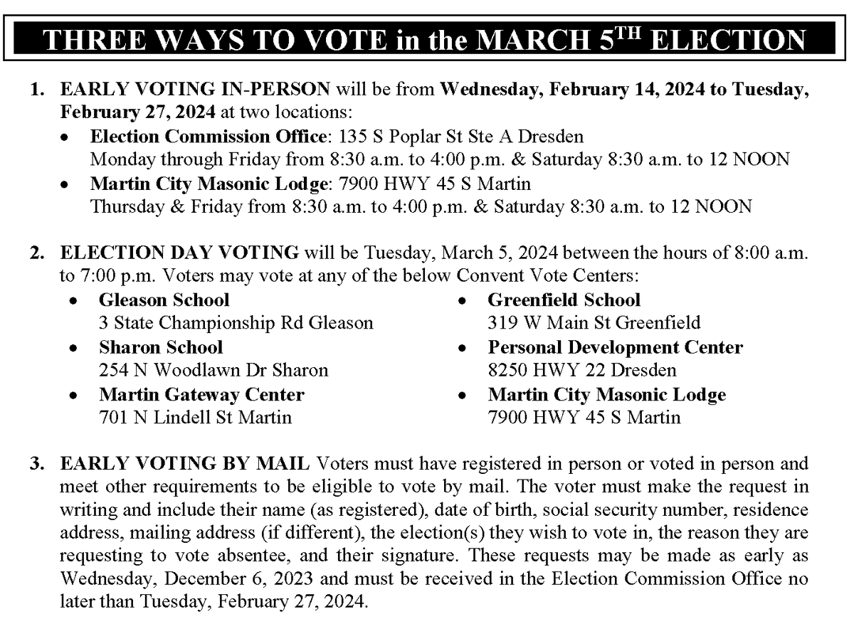GoVoteWeakley's tweet photo. Are you ready to Get Out &amp; Vote @WeakleyCountyTN? Please Like and Share to help us get the word out! #GoVoteWeakley #GoVoteTN https://t.co/0bArcX27Yp