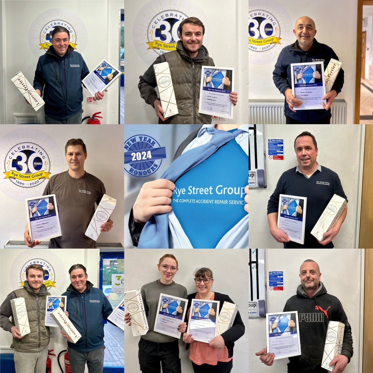 Congratulations to the winners of our 2024 New Years Honours 🥂🍾 The Rye Street Heroes, voted for by their colleagues 🦸‍♂️ 🦸‍♀️