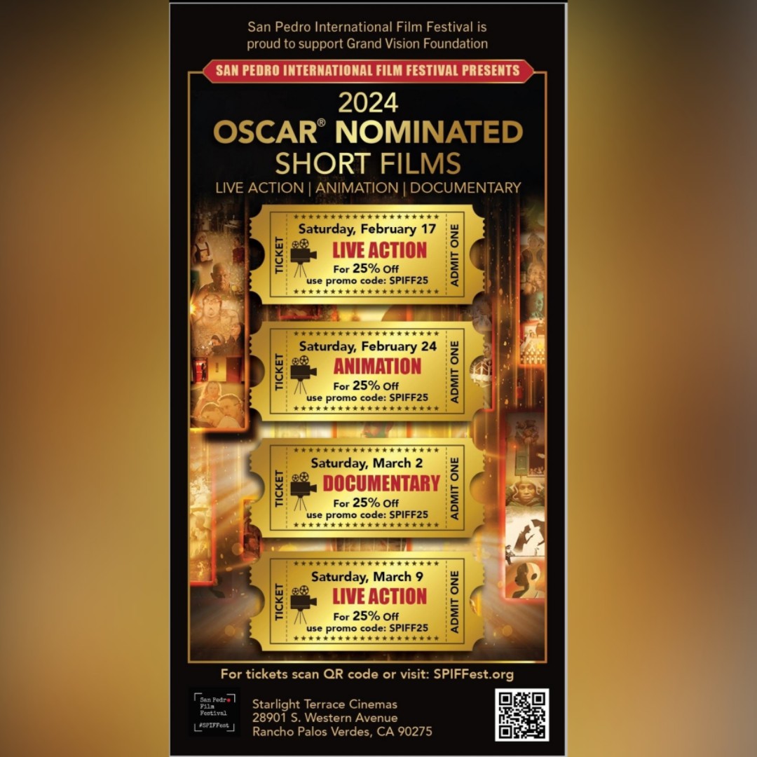SPIFFest's tweet image. OSCAR NOMINATED SHORTS SERIES 2024 Get ready for an unforgettable evening at the Starlight Terrace Cinemas! Join us for a thrilling showcase of the Oscar Nominated Shorts - over 3 nights! 

eventbrite.com/cc/oscar-nomin…