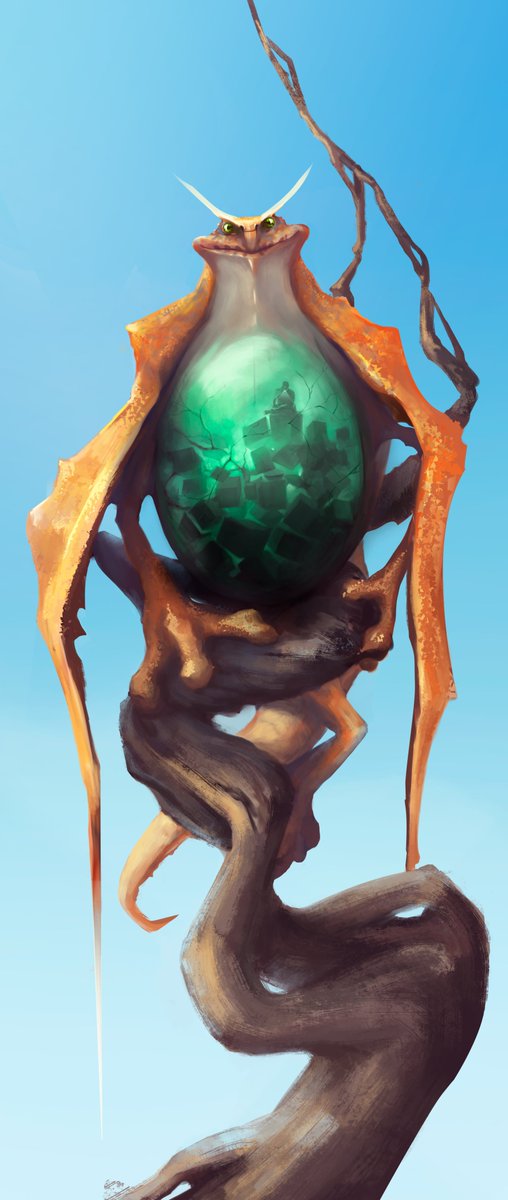 POSTAL DRAGON via <a href="/artstationhq/">ArtStation.com</a>  <a href="/CDReferences/">Character Design References</a> 
artstation.com/artwork/VJXJb4 

What is a safer place for your orders than inside a dragon.

'A break to check the order and path of deliveries'