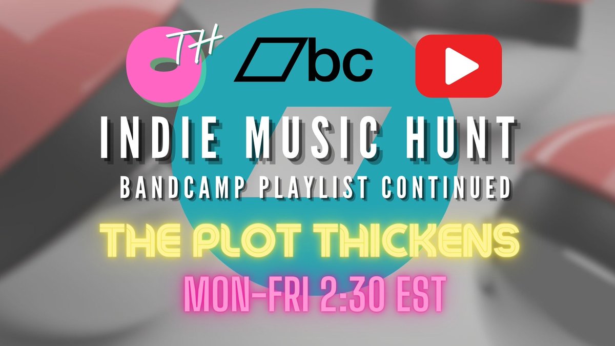 We go live at 2:30 EST! The Bandcamp playlist continues! 

YouTube Link (Join us) -youtube.com/live/UlZgEsEGs…

Bandcamp Playlist - bndcmpr.co/361a8fdb

The Hunted (Starting today with Jim France)
@TracyCloudMusic <a href="/JimFranceMusic/">Jim France</a> <a href="/StockdillKevin/">Kevin Stockdill</a> @synewaveband <a href="/StarveDevil/">Starve The Little Devil</a>