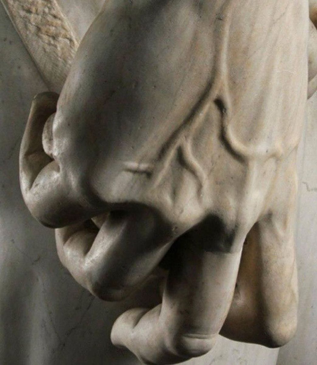 Detail of Michelangelo's David